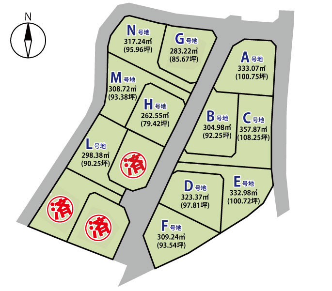 北佐久郡御代田町大字御代田　土地　14区画