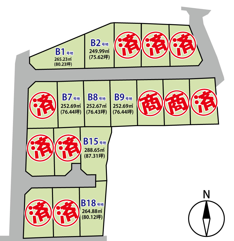 佐久市塚原 18区画分譲地