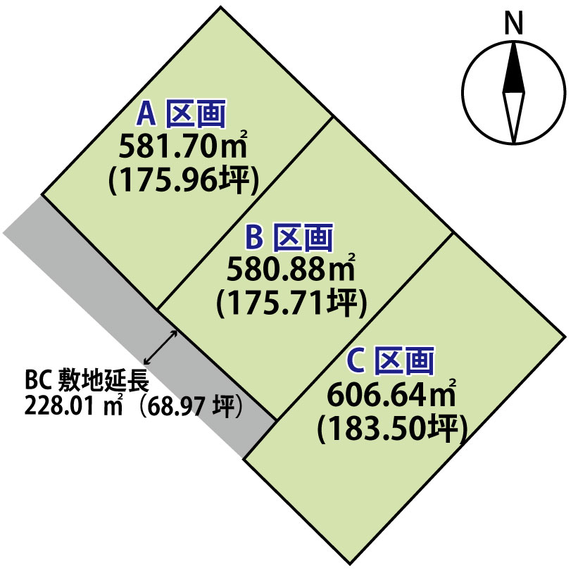 (御影)御代田町大字御代田大林 3区画分譲地